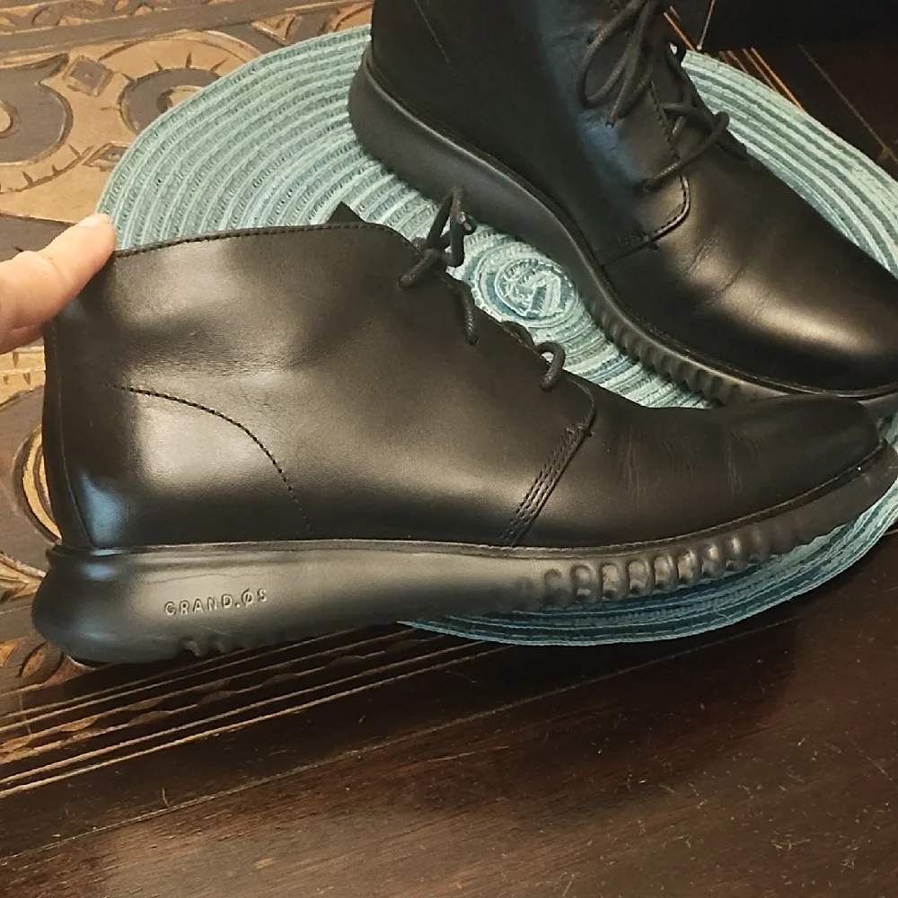 Black Leather Men's Shoes